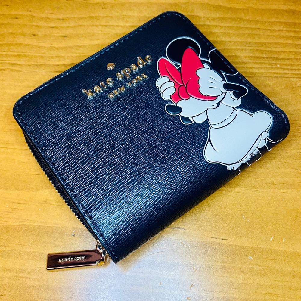 NEW! Disney X Kate Spade New York Minnie Mouse Zip Around Wallet - Picture 4 of 17